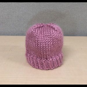 Newborn hand knit hat